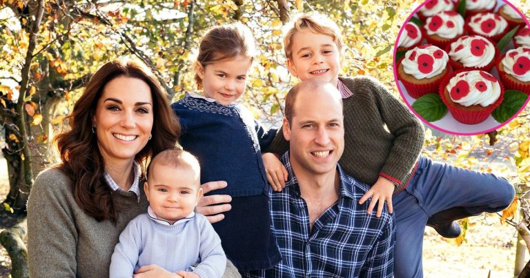 Super Sweet! Prince William, Kate and Kids Bake Cupcakes for Local Charity