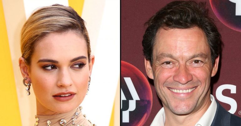 Lily James Said She Makes Mistakes 'All the Time' Before Dominic West Kiss