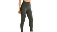 CRZ YOGA Women's Naked Feeling I High Waist Tight (Olive Green)