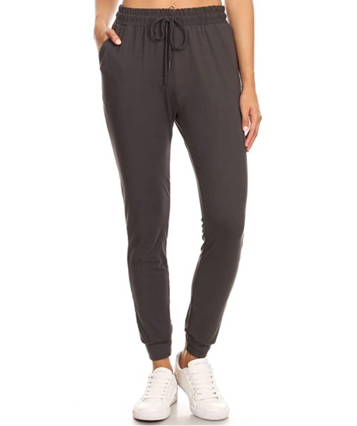 LA12ST Women's Juniors Soft Jogger Pants (Charcoal)