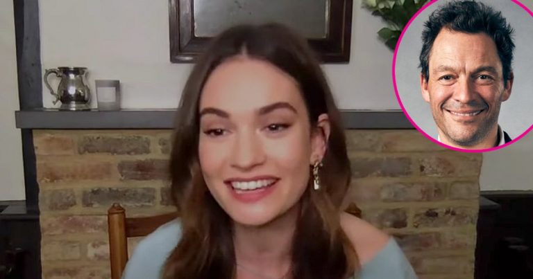 Lily James Makes First TV Appearance After Dominic West Photo Scandal