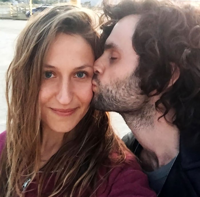 Penn Badgley Holds His Domino Kirke Baby Boy Sweet Father-Son Shot