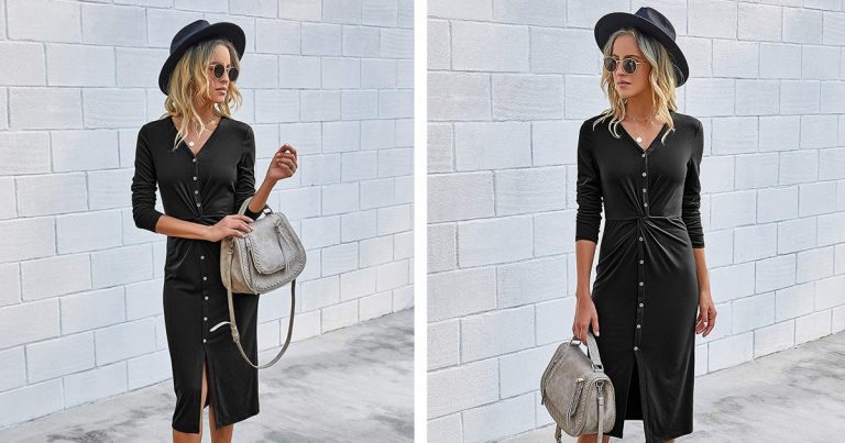 Just Dropped! This Mega-Flattering Twist Dress Is an Absolute Must-Have