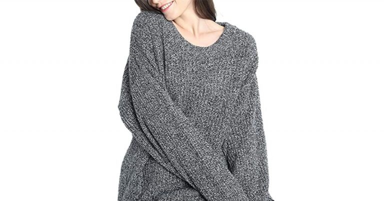 This Oversize Cashmere Sweater Can Totally Double as a Cute, Short Dress!