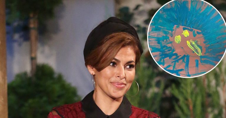 Quarantine 'Mood'! Eva Mendes Shows Daughter Amada's Artwork