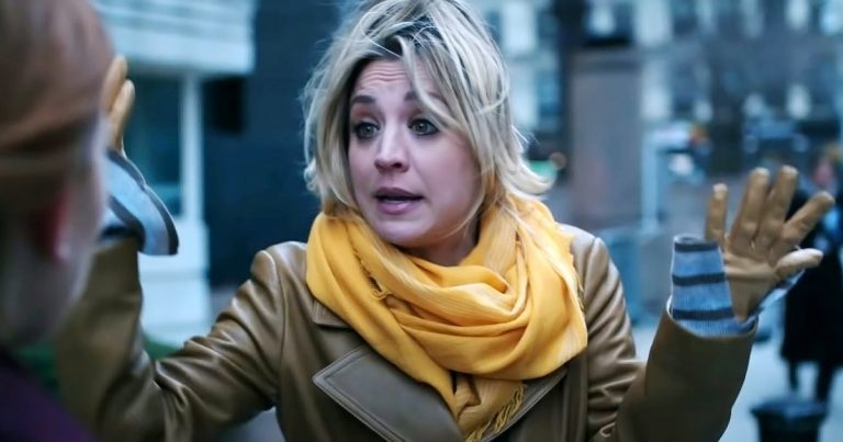 Kaley Cuoco Runs for Cover in Dark 'The Flight Attendant' Trailer