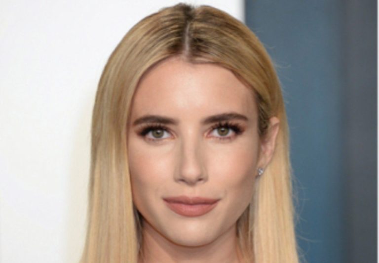 Emma Roberts Puts Her Growing Baby Bump On Full Display In Stine Goya Midi Dress