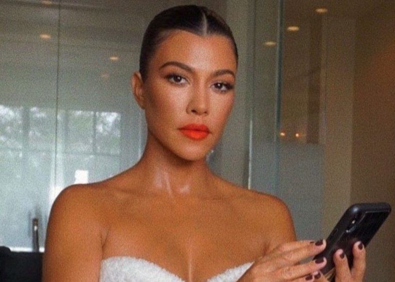 Kourtney Kardashian Turns A Shirt Into A Mini Dress And Wears It With Yeezy Thigh-High Boots — See The Look!