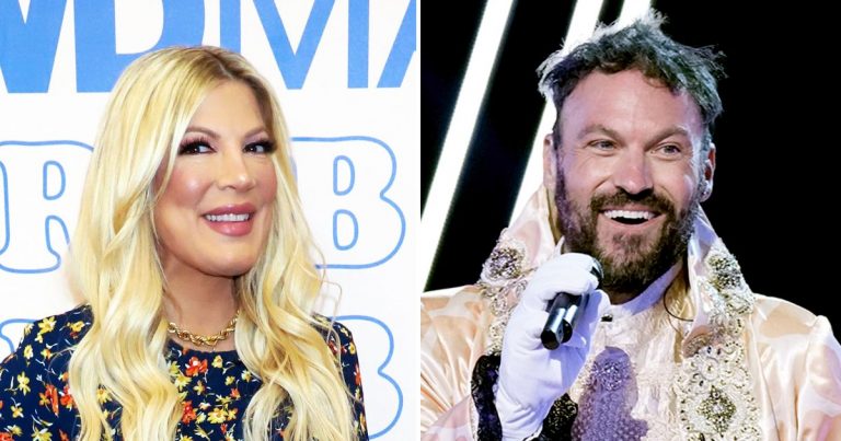 Tori Spelling Reacts to Brian Austin Green’s ‘Masked Singer’ Reveal