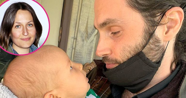 Baby Boy! Penn Badgley Holds His and Domino Kirke's Son in Sweet Shot