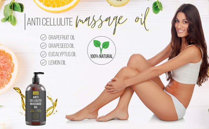 M3 Naturals Anti-Cellulite Massage Oil