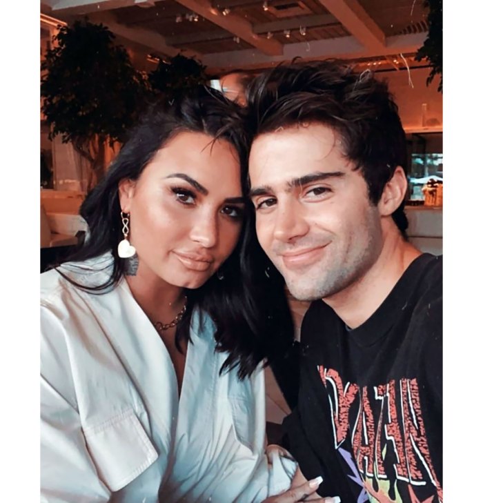 Demi Lovato Attends Halloween Event With Pal, Max Ehrich Posts Tearful Selfie