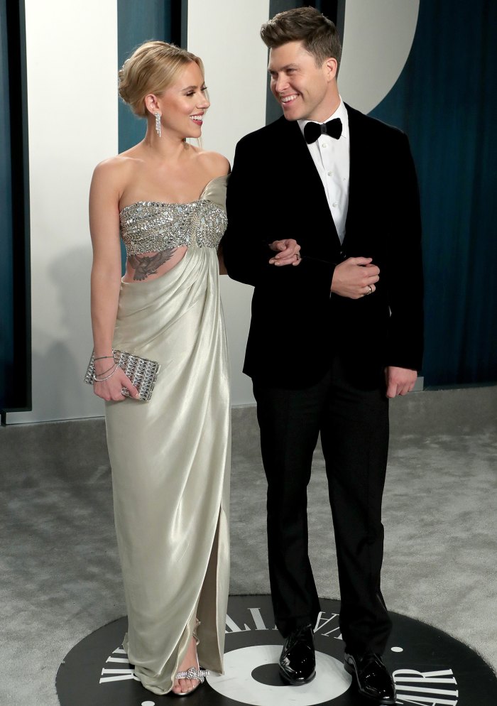 Scarlett Johansson and Colin Jost