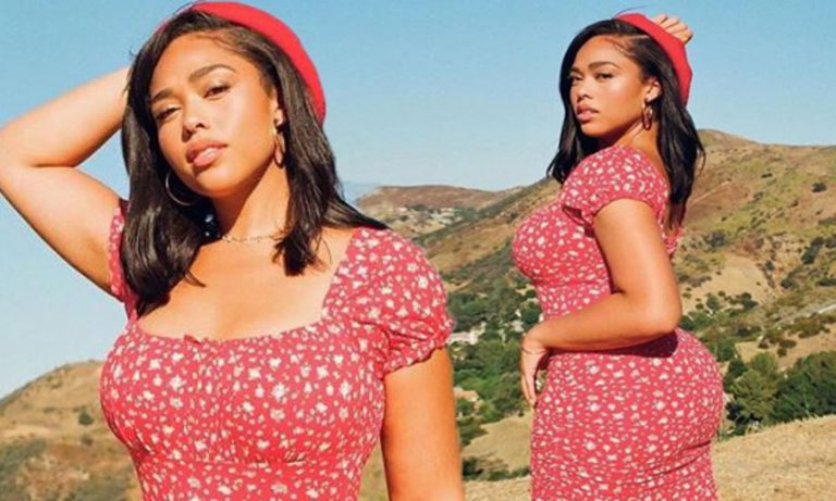 Jordyn Woods Is A Whole Meal In These Photos With Her BF – Check Out Her Generous Curves In This See-Through Dress; She Shades Khloe Kardashian