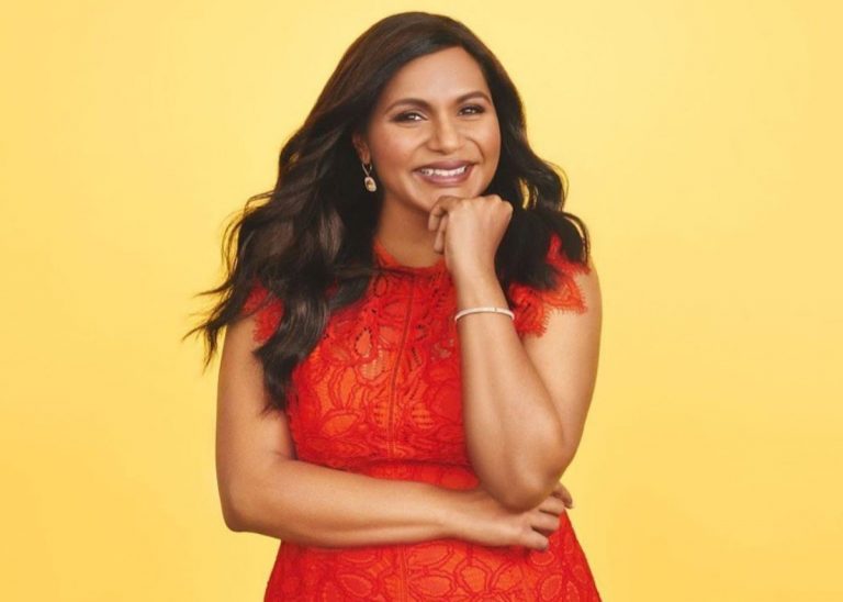 Mindy Kaling Celebrates her Essay Collection In Sequins And Stripes