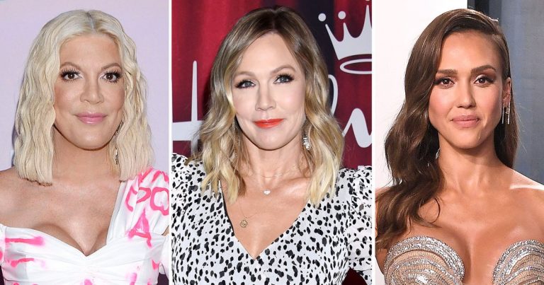 Tori Spelling, Jennie Garth React to Jessica Alba’s No Eye Contact Claim