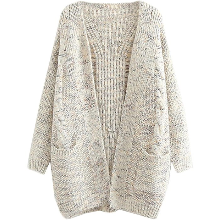 Futurino Cable Twist Boyfriend Cardigan