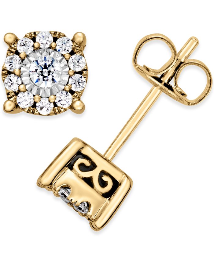 Macy's Diamond Stud Earrings (1:3 ct. t.w.) (14k Gold)