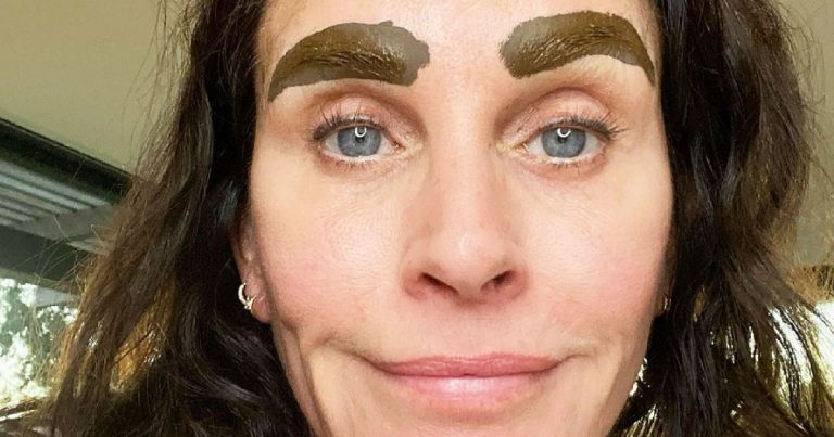 Stars Have a Lot to Say About Courteney Cox's Microbladed Brows