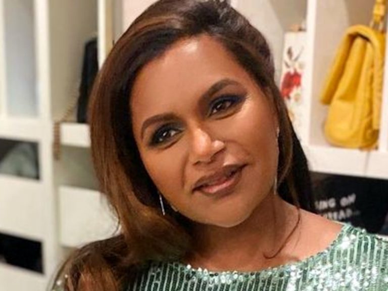 Mindy Kaling Sparkles In Rixo Sequin Dress, Debuts Lighter Hair At People’s Choice Awards — See Her Glamorous Look!