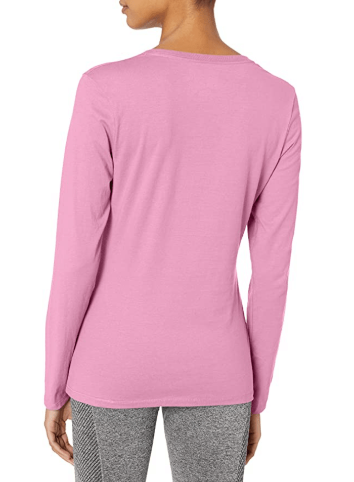 Hanes Women's V-Neck Long Sleeve Tee