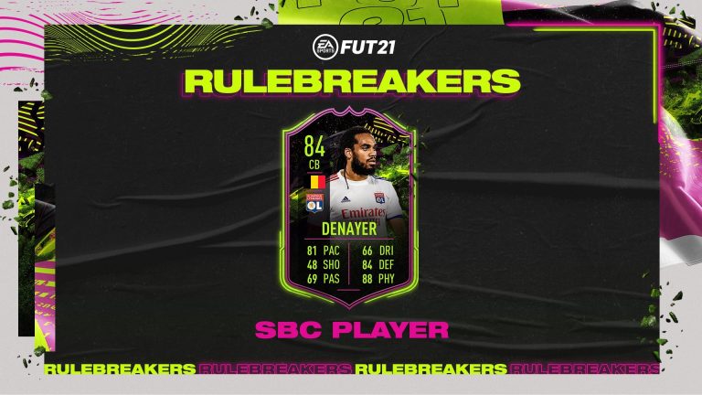 Should You Do The Jason Denayer Rulebreakers SBC In FIFA 21? Solid French League CB With Good Stats And Links