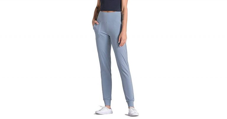 These High-Waisted Jogger Pants Have the Most Flattering Slim Fit