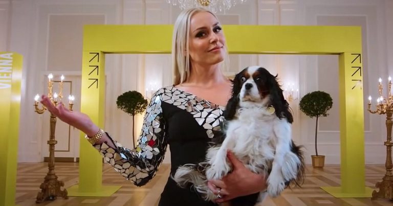 Lindsey Vonn Brings Along Dog Lucy to Host ‘The Pack’ Competition Show