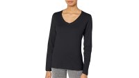 Hanes Women's V-Neck Long Sleeve Tee