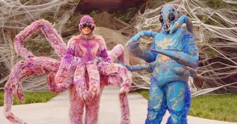 Furry Family! Kim Kardashian and Kanye West Celebrate Halloween With 4 Kids