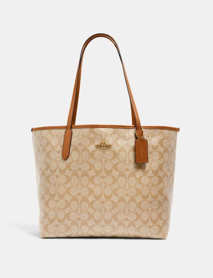 City Tote In Signature Canvas