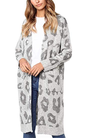 light gray cardigan