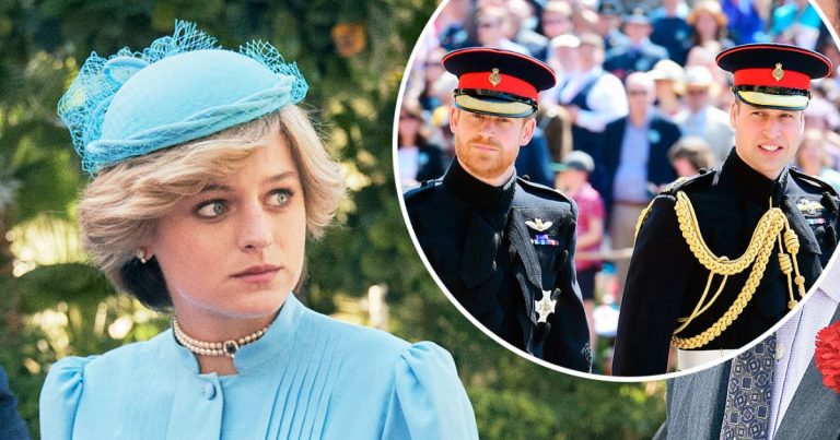 The Crown's Emma Corrin: I'd 'Leave’ If I Ran Into Prince William and Harry