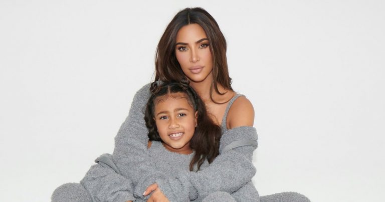 See Kim Kardashian's Daughter North Modeling With Mom in Skims Kids