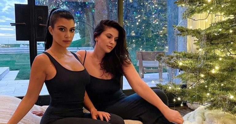 Kourtney Kardashian and Her 'High School Bestie' Match in Skims