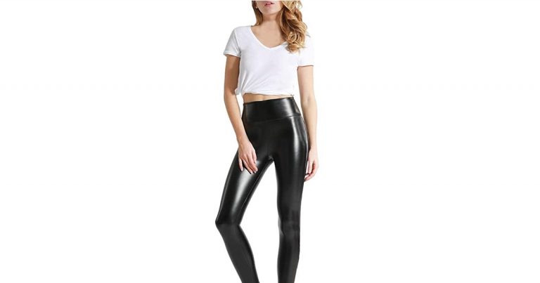 These Faux-Leather Leggings Are Super Flattering and Size-Inclusive