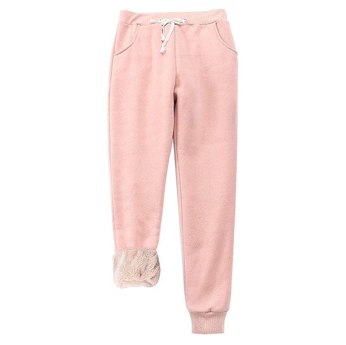 amazon-sherpa-lined-sweatpant-joggers-pink