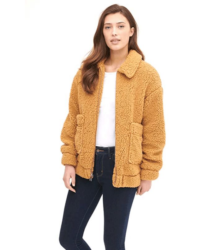 Levi's Women's Soft Sherpa Oversized Bomber Jacket