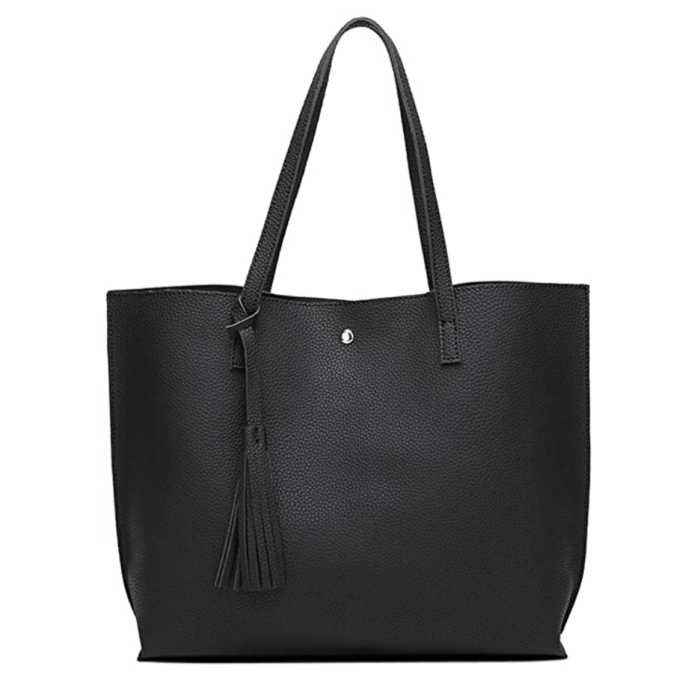 Dreubea Women's Soft Faux Leather Tote Shoulder Bag