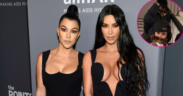 Kourtney and Kim Kardashian Joke Penelope, North Are 'Much Cooler' Than Them