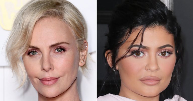 Charlize Theron Hilariously Trolls Kylie Jenner's Makeup Skills