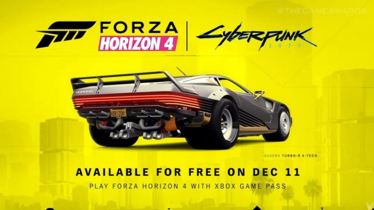 Cyberpunk 2077's 2058 Quadra Turbo-R V-Tech Comes To Forza Horizon 4 Tomorrow