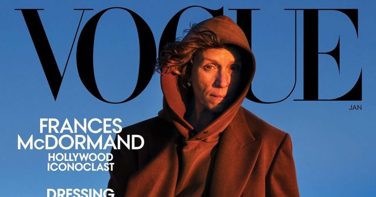 Frances McDormand Appears Makeup-Free on the Cover of 'Vogue'