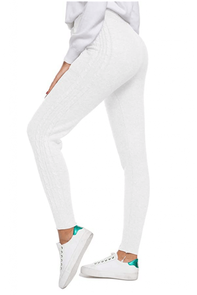 DAIMIDY Women's Cashmere Jogger Pants