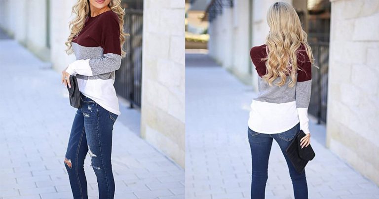 This Sophisticated, Color-Blocked Top Can Be Styled in So Many Ways