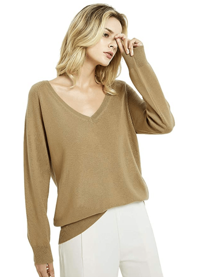 Kallspin Women's Cashmere Blended Sweater