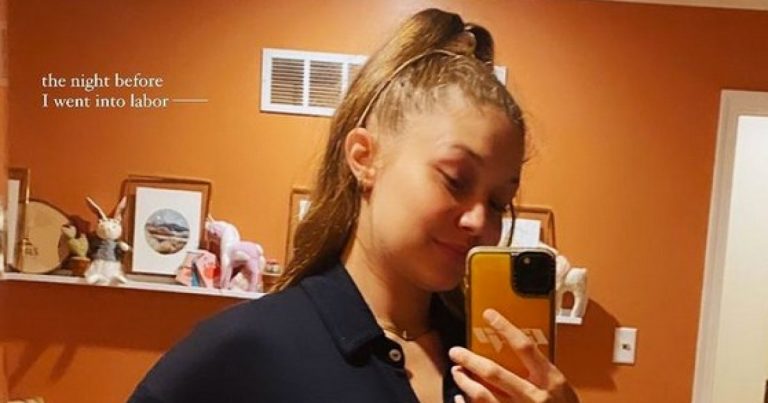 See Gigi Hadid's Bump the Day Before She Gave Birth — Plus, the Nursery!