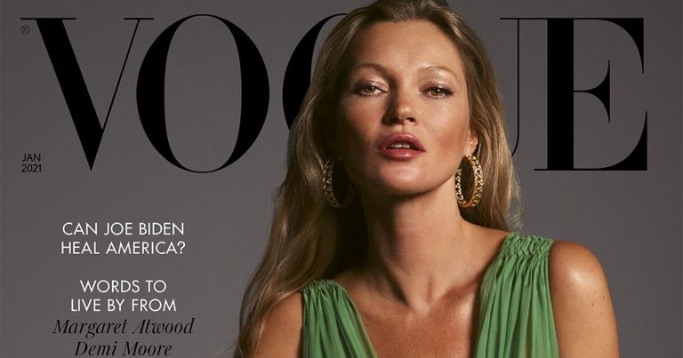 Kate Moss, 46, Covers 'British Vogue' 27 Years After Her Debut