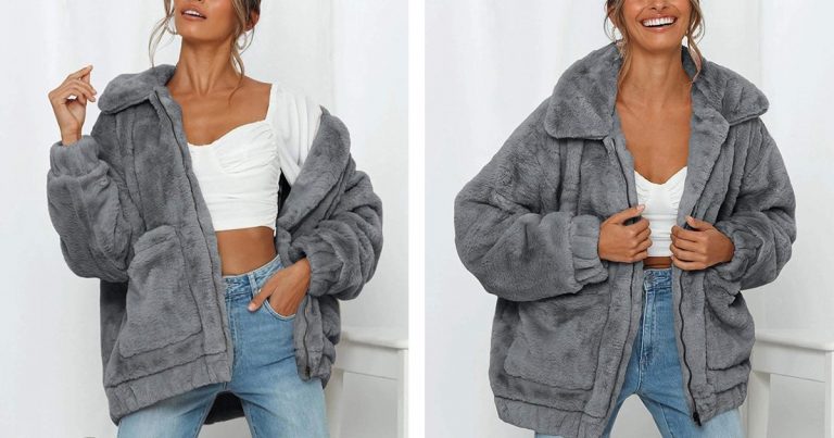 This Cuddly Sherpa Coat Is 1 of the Biggest Fashion Wins This Year