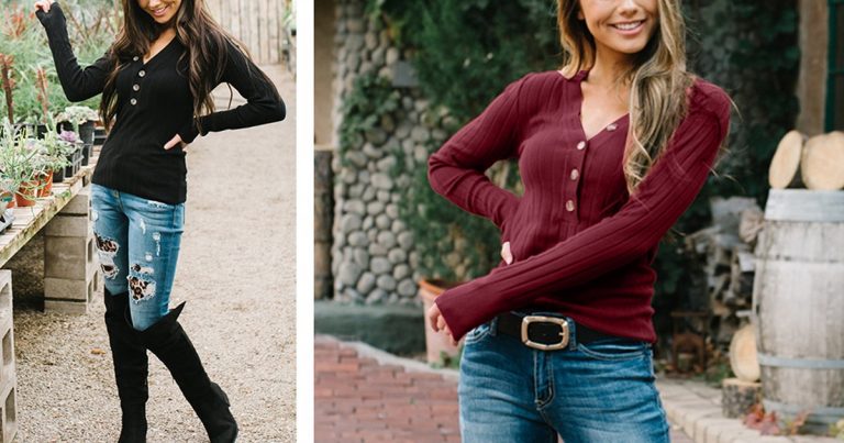 This Sweater-Top From Amazon Is Seriously Cute as a Button